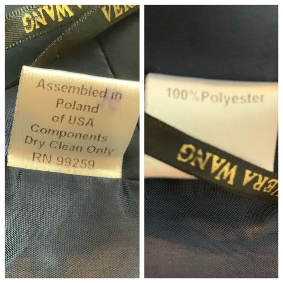 Vera Wang MAIDS The Ashley Dress in Navy Formal 6 - Picture 13 of 13